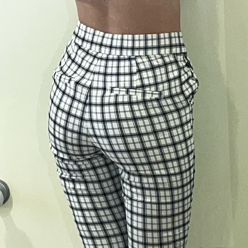 Hollister Plaid Mom Pants